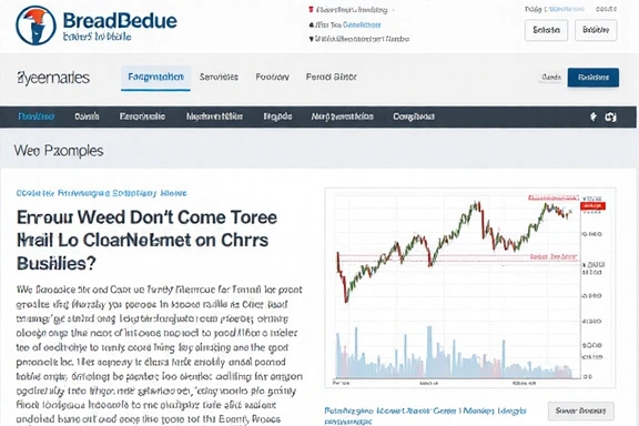 Example of sponsored content layout