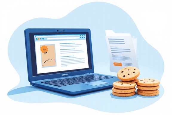 Illustration of browser cookies