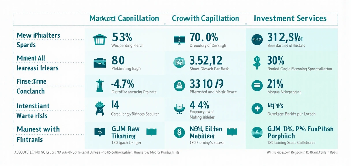 Financial sector comparison infographic