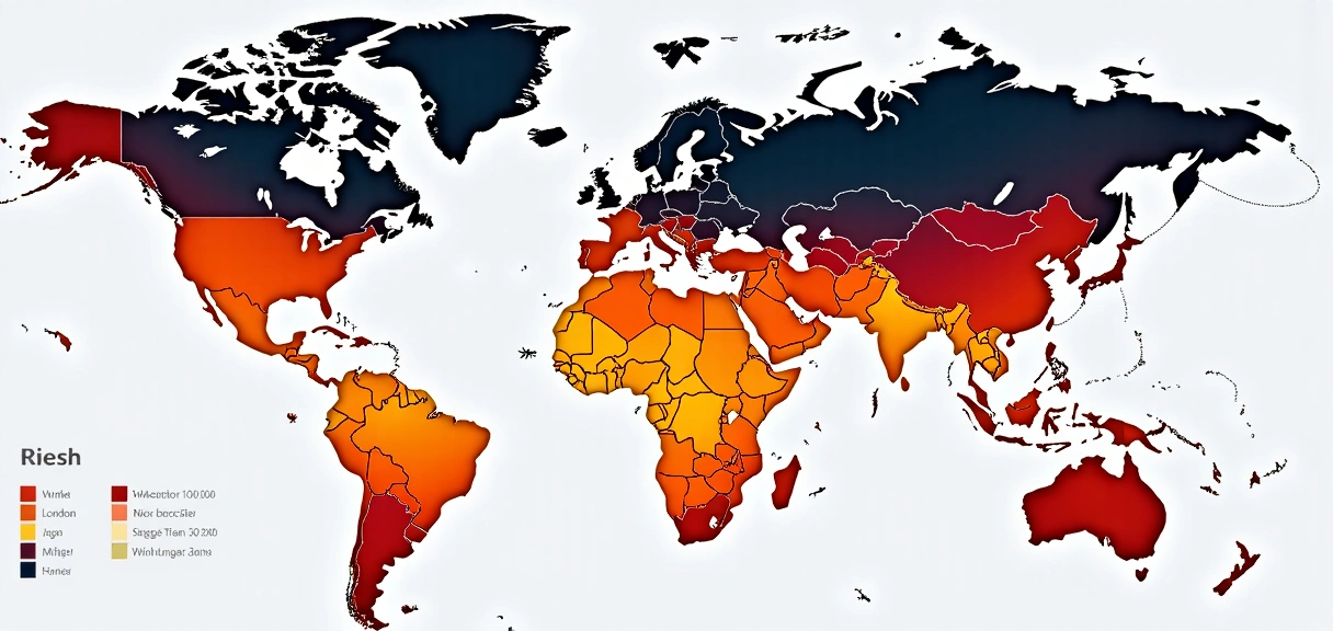 Global financial market heatmap
