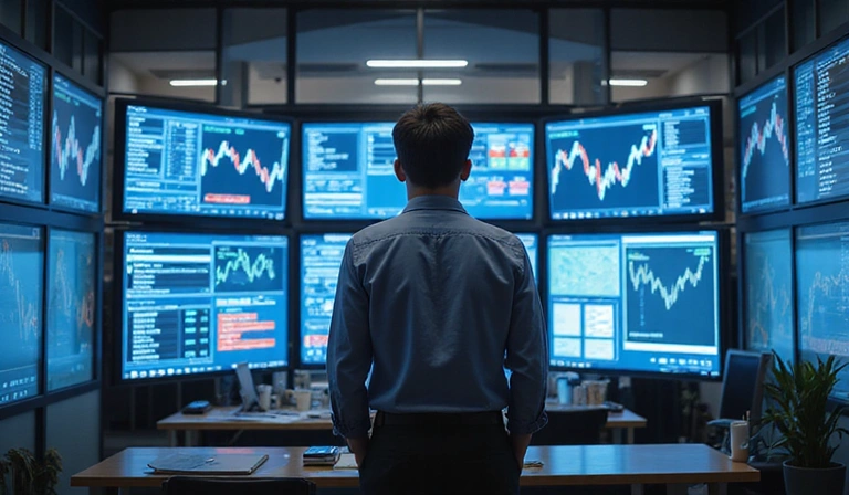 Fintech entrepreneur Michael Chen in his office